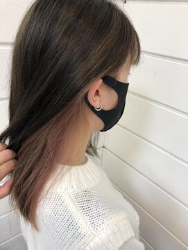 テラス ヘアアンドボタニカル(terrace) ピンクインナーカラー/10代20代30代/姪浜