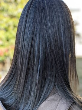 ナンバーエイト(number eight) 美髪チャージダークグレージュ×ストレートロング　20・30代