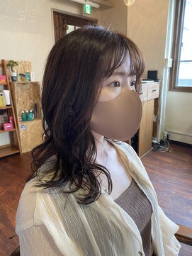 ヘアーホーム チケ(hair home tike) シースルーバング&くびれヘア