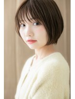 カバーヘア ブリス 戸田公園西口店(COVER HAIR bliss)&nbsp;透けバングナチュラルモード小顔ミニボブW戸田公園20代30代40代