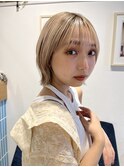 ケアブリーチダブルカラー×レッドブラウン【心斎橋】