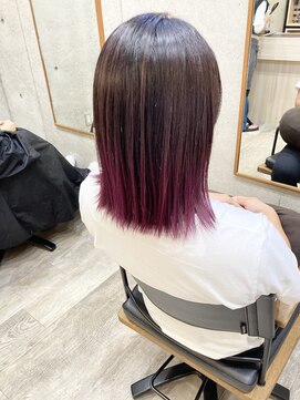 ヘアメイク ゼロ(0) グラデーションpink