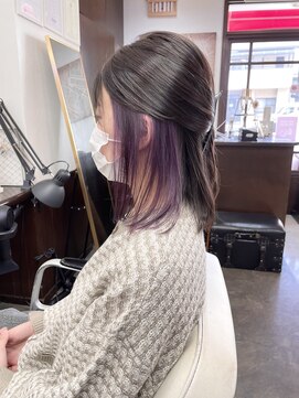 ムーブ(Moob) 【ラベンダーパープル】インナーカラー【別府】