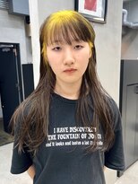 テトヘアー(teto hair) イエローカラー　ルーツカラー　デザインカラー　レイヤー