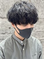 ニアウ 太田店(Niau)&nbsp;メンズマッシュショートゆるふわパーマナチュラルマッシュパーマ