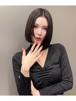 イキ 表参道(iki omotesando)&nbsp;ハッシュカット/フルバング/似合わせカット/レッドブラウン