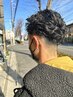 【ノーマルパーマ】+メンズカット¥13200<理容室>パーマ/ニュアンスパーマ