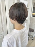 福山Caaryショートヘア前髪パーマイルミナカラー20代30代40代