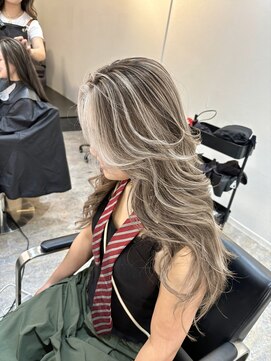 ブレンド 渋谷(BLend) 前髪アンブレラカラーこなれミディイメチェンウェーブパーマ