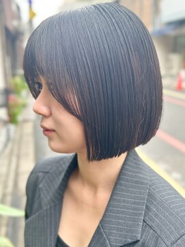 レリコ ニド(Relico-nid) 黒髪 髪質改善20代30代 大人可愛い艶髪ボブ 京都烏丸