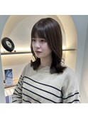 ラベンダーグレージュ×外ハネボブ!【福田れん】