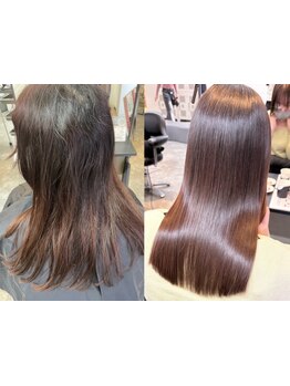 【ワンランク上の透明感溢れる艶髪へ】艶やかなまとまりのある自然なストレートヘアへ導きます＊
