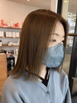 ティー リュクスボーテ(T LUXE BEAUTE)&nbsp;オリーブグレージュ×ナチュラルストレート