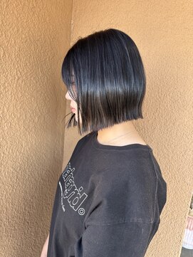 ハピネス 西大寺店(Happiness) サイドバングたっぷりなタンバルモリ/タッセルカット/韓国ボブ