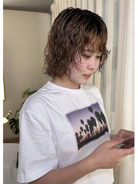 トリッカ 銀座(tricca) ウェーブパーマ/ボブ/レイヤーカット/顔周りレイヤー/パーマ