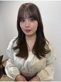 顔周りカット×レイヤーカット×透明感カラーSac.栃木優佑
