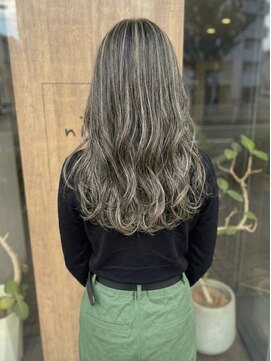 ニコリヘアワークス(nicori hair works) ロング×ハイライト×レイヤー3