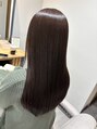 ストーリー 長野店(STORY:E)&nbsp;頭頂部の艶がポイント。艶感たっぷり上品セミロング