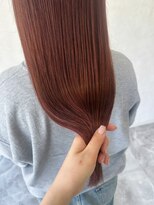 ホワイト(WHITE)&nbsp;ブリーチなし　髪質改善カラー　ピンクカラー　カシスピンク