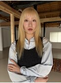 ブロンドハイトーンレイヤー