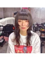 インク 渋谷(INK.)&nbsp;ミルクティーブロンドニュアンスウルフワンホンレイヤー渋谷