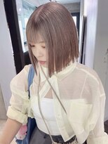 クペウイビ 心斎橋(cope'u yive)&nbsp;ボブ/ダブルカラー/ケアブリーチ/ブロンド/心斎橋