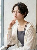 大人可愛い20代30代40代小顔ウルフボブグレージュくびれ