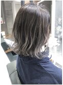 アッシュハイライト☆デザインカラーボブ10代/20代/30代/40代