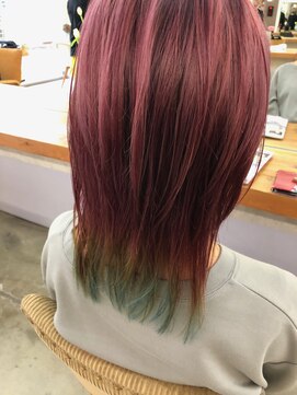 キサイ バズ(kisai BUZZ) kisaiBUZZ*西川史浩 ピンク×エメラルドグリーンで鬼滅カラー