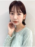 外ハネ　外ハネボブ　外はねロブ　外巻き　ボブ　ロブ　ツヤ