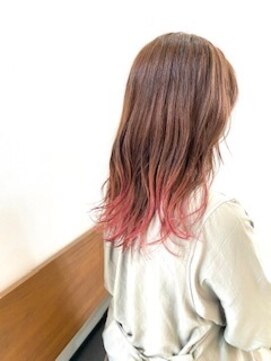 ノチ(Noci) 【志治幸佳】裾カラー/チェリーピンク