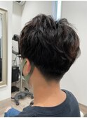 短髪黒髪 刈り上げ ツーブロック無造作マッシュ 20代30代40代