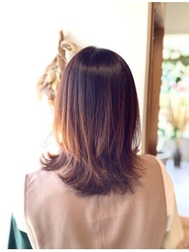 リエットヘアー 杢左店(Lie-et. hair) 大人可愛い20代30代40代◎ミディアムパーマオレンジベージュ