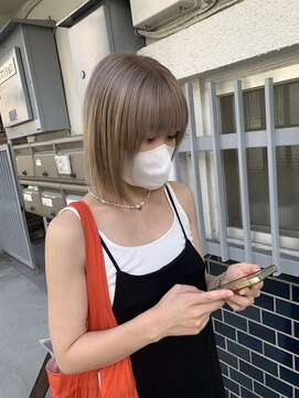 ロイジー(roijir) 表参道roijir ボブstyle×ホワイトベージュ