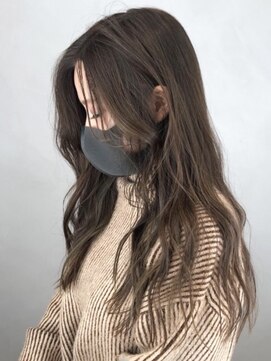 アイティーバイアルバム 藤沢店(IT by ALBUM) ナチュラルグレージュ_外ハネボブセクションカラー_ba379181