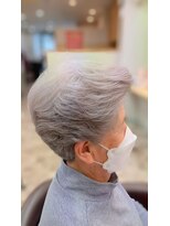 美容室チェリー オゾンパーマ マニキュア パープルグレイ