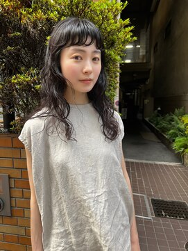 パプレ(PAPRE) ショートバング ロングパーマ