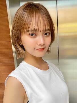 ロンドネートゥル 新潟(Lond naitre) メルティーベージュの外ハネボブ（新潟/ボブ）