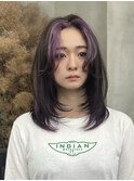 【GEEKS渋谷】ラベンダー/ウルフカット/レイヤー/春夏カラー