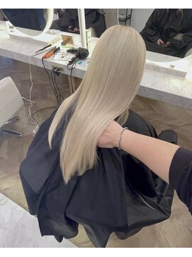 リアン 上尾店(Rien) ホワイトブロンド/韓国カラー/垢抜け/デザインカラー/
