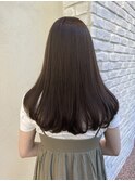 ブラウンカラー/ワンカールロング/20代30代40代50代60代