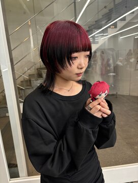 レコ 渋谷(LECO) レッドルーツカラーハイトーンウルフ