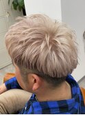 ホワイトグレージュショート