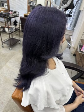 アジールヘア 北千住駅西口店(agir hair) ラベンダーカラー青紫ブルーラベンダーイルミナカラー北千住