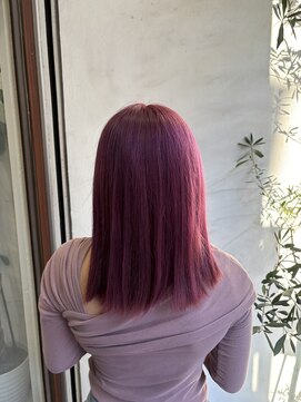 アン(Hair make un) チェリーピンク