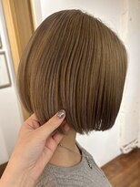 ミンティング(MINTing) ミルクティーベージュカラー【恵比寿/透明感カラー/ミニボブ】