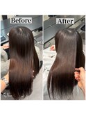 髪質改善縮毛矯正Before/After★