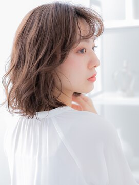 モッズヘア 越谷(mod's hair) 斜めバング乾かすだけひし形抜け感ボブパーマc6越谷20代30代40代