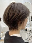 丸みショートカット◎ココアベージュ/グランマッシュ◎髪質改善