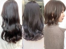 ブリーチなしでも柔らか透明感カラーに［勝田台/八千代/ブリーチなしダブルカラー/顔周りレイヤー］